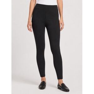 Rag & Bone Brigetta Ponte Exposed Seam Pull On Ankle Black Leggings Size Small